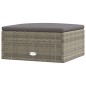 vidaXL Set de muebles de jardín 7 pzas y cojines ratán sintético gris vidaXL Set de muebles de jardín 7 pzas y cojines ratán sintético gris