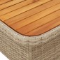 vidaXL Set de comedor jardín con cojines 4 pzas ratán sintético beige vidaXL Set de comedor jardín con cojines 4 pzas ratán sintético beige