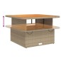 vidaXL Set de comedor jardín con cojines 4 pzas ratán sintético beige vidaXL Set de comedor jardín con cojines 4 pzas ratán sintético beige
