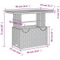 vidaXL Juego de comedor de jardín 4 piezas con cojines ratán PE gris vidaXL Juego de comedor de jardín 4 piezas con cojines ratán PE gris