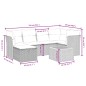 vidaXL Set de comedor de jardín 7 pzas y cojines ratán sintético negro vidaXL Set de comedor de jardín 7 pzas y cojines ratán sintético negro