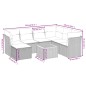 vidaXL Set de sofás de jardín 8 pzas y cojines ratán sintético gris vidaXL Set de sofás de jardín 8 pzas y cojines ratán sintético gris
