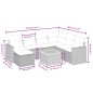 vidaXL Set de sofás de jardín 8 piezas y cojines ratán sintético negro vidaXL Set de sofás de jardín 8 piezas y cojines ratán sintético negro
