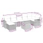 vidaXL Set de sofás de jardín 8 piezas y cojines ratán sintético negro vidaXL Set de sofás de jardín 8 piezas y cojines ratán sintético negro