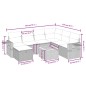 vidaXL Set de sofás de jardín 8 piezas y cojines ratán sintético negro vidaXL Set de sofás de jardín 8 piezas y cojines ratán sintético negro