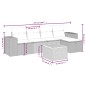 vidaXL Set de sofás de jardín 6 piezas y cojines ratán sintético negro vidaXL Set de sofás de jardín 6 piezas y cojines ratán sintético negro