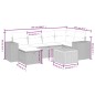 vidaXL Set de comedor de jardín 7 pzas y cojines ratán sintético negro vidaXL Set de comedor de jardín 7 pzas y cojines ratán sintético negro