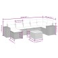 vidaXL Set de sofás de jardín 8 piezas y cojines ratán sintético negro vidaXL Set de sofás de jardín 8 piezas y cojines ratán sintético negro