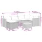 vidaXL Set de comedor de jardín 7 pzas y cojines ratán sintético negro vidaXL Set de comedor de jardín 7 pzas y cojines ratán sintético negro