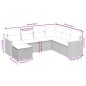 vidaXL Set de comedor de jardín 7 pzas y cojines ratán sintético negro vidaXL Set de comedor de jardín 7 pzas y cojines ratán sintético negro