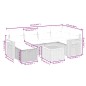 vidaXL Set sofás de jardín 7 piezas y cojines ratán sintético beige vidaXL Set sofás de jardín 7 piezas y cojines ratán sintético beige