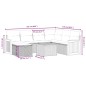 vidaXL Set de sofás de jardín 8 pzas y cojines ratán sintético gris vidaXL Set de sofás de jardín 8 pzas y cojines ratán sintético gris