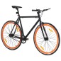 vidaXL Bicicleta de piñón fijo negro y naranja 700c 59 cm vidaXL Bicicleta de piñón fijo negro y naranja 700c 59 cm