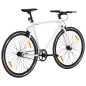 vidaXL Bicicleta de piñón fijo blanco y negro 700c 59 cm vidaXL Bicicleta de piñón fijo blanco y negro 700c 59 cm