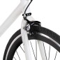 vidaXL Bicicleta de piñón fijo blanco y negro 700c 59 cm vidaXL Bicicleta de piñón fijo blanco y negro 700c 59 cm