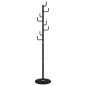 vidaXL Perchero de hierro con recubrimiento en polvo negro 183 cm vidaXL Perchero de hierro con recubrimiento en polvo negro 183 cm