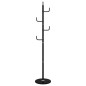 vidaXL Perchero de hierro con recubrimiento en polvo negro 183 cm vidaXL Perchero de hierro con recubrimiento en polvo negro 183 cm