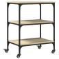 vidaXL Carrito de cocina madera de ingeniería roble Sonoma 60x41x76 cm vidaXL Carrito de cocina madera de ingeniería roble Sonoma 60x41x76 cm
