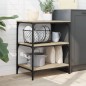 vidaXL Carrito de cocina madera de ingeniería roble Sonoma 60x41x76 cm vidaXL Carrito de cocina madera de ingeniería roble Sonoma 60x41x76 cm