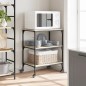 vidaXL Carrito de cocina madera de ingeniería roble Sonoma 60x41x76 cm vidaXL Carrito de cocina madera de ingeniería roble Sonoma 60x41x76 cm