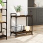 vidaXL Carrito cocina madera ingeniería roble ahumado 60,5x31x72,5 cm vidaXL Carrito cocina madera ingeniería roble ahumado 60,5x31x72,5 cm