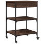 vidaXL Carrito de cocina madera ingeniería marrón roble 60x48x89,5 cm vidaXL Carrito de cocina madera ingeniería marrón roble 60x48x89,5 cm