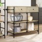 vidaXL Carrito de cocina madera ingeniería roble Sonoma 105x42x95 cm vidaXL Carrito de cocina madera ingeniería roble Sonoma 105x42x95 cm