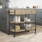 vidaXL Carrito de cocina madera ingeniería roble Sonoma 105x42x95 cm vidaXL Carrito de cocina madera ingeniería roble Sonoma 105x42x95 cm