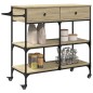 vidaXL Carrito de cocina madera ingeniería roble Sonoma 105x42x95 cm vidaXL Carrito de cocina madera ingeniería roble Sonoma 105x42x95 cm
