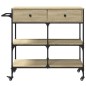vidaXL Carrito de cocina madera ingeniería roble Sonoma 105x42x95 cm vidaXL Carrito de cocina madera ingeniería roble Sonoma 105x42x95 cm