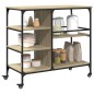vidaXL Carrito de cocina madera ingeniería roble Sonoma 100x45x89,5 cm vidaXL Carrito de cocina madera ingeniería roble Sonoma 100x45x89,5 cm