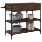 vidaXL Carrito de cocina madera ingeniería marrón roble 105x42x95 cm vidaXL Carrito de cocina madera ingeniería marrón roble 105x42x95 cm