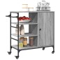 vidaXL Carrito de cocina de madera gris Sonoma 87,5x38,5x84,5 cm vidaXL Carrito de cocina de madera gris Sonoma 87,5x38,5x84,5 cm