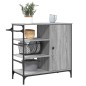 vidaXL Carrito de cocina de madera gris Sonoma 87,5x38,5x84,5 cm vidaXL Carrito de cocina de madera gris Sonoma 87,5x38,5x84,5 cm