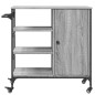 vidaXL Carrito de cocina de madera gris Sonoma 87,5x38,5x84,5 cm vidaXL Carrito de cocina de madera gris Sonoma 87,5x38,5x84,5 cm