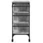 vidaXL Carrito de cocina de madera gris Sonoma 87,5x38,5x84,5 cm vidaXL Carrito de cocina de madera gris Sonoma 87,5x38,5x84,5 cm