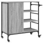 vidaXL Carrito de cocina de madera gris Sonoma 87,5x38,5x84,5 cm vidaXL Carrito de cocina de madera gris Sonoma 87,5x38,5x84,5 cm