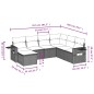 vidaXL Set sofás de jardín 7 piezas y cojines ratán sintético beige vidaXL Set sofás de jardín 7 piezas y cojines ratán sintético beige