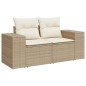 vidaXL Set sofás de jardín 7 piezas y cojines ratán sintético beige vidaXL Set sofás de jardín 7 piezas y cojines ratán sintético beige
