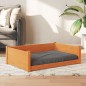 vidaXL Cama para perros madera maciza pino marrón cera 95,5x65,5x28 cm vidaXL Cama para perros madera maciza pino marrón cera 95,5x65,5x28 cm