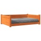 vidaXL Cama para perros madera maciza pino marrón cera 95,5x65,5x28 cm vidaXL Cama para perros madera maciza pino marrón cera 95,5x65,5x28 cm