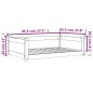 vidaXL Cama para perros madera maciza pino marrón cera 95,5x65,5x28 cm vidaXL Cama para perros madera maciza pino marrón cera 95,5x65,5x28 cm
