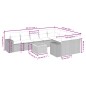 vidaXL Set de sofás de jardín 10 pzas cojines ratán sintético negro vidaXL Set de sofás de jardín 10 pzas cojines ratán sintético negro