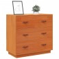 vidaXL Aparador de madera maciza de pino marrón cera 80x40x75 cm vidaXL Aparador de madera maciza de pino marrón cera 80x40x75 cm