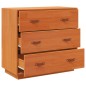 vidaXL Aparador de madera maciza de pino marrón cera 80x40x75 cm vidaXL Aparador de madera maciza de pino marrón cera 80x40x75 cm