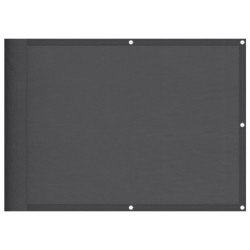 vidaXL Pantalla de balcón 100% poliéster Oxford antracita 75x800 cm