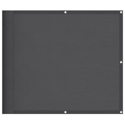 vidaXL Pantalla de balcón 100% poliéster Oxford antracita 90x700 cm
