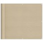 vidaXL Pantalla de balcón 100% poliéster Oxford beige 90x800 cm vidaXL Pantalla de balcón 100% poliéster Oxford beige 90x800 cm
