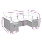 vidaXL Juego de sofás jardín con cojines 6 pzas ratán sintético beige vidaXL Juego de sofás jardín con cojines 6 pzas ratán sintético beige