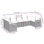 vidaXL Set sofás de jardín 7 piezas y cojines ratán sintético beige vidaXL Set sofás de jardín 7 piezas y cojines ratán sintético beige